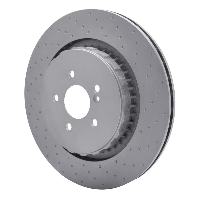Mercedes-Benz S65 AMG Brake Rotor (1) - Rear - R1 Concepts - GeoMET Dimpled - `07-`14